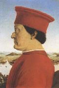 Piero della Francesca Double portrait fo Federigo da Montefeltro (mk08) oil